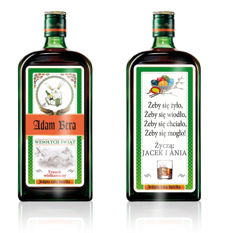 Etykiety wielkanocne na Jagermeister - wyjątkowy prezent na zajaczka