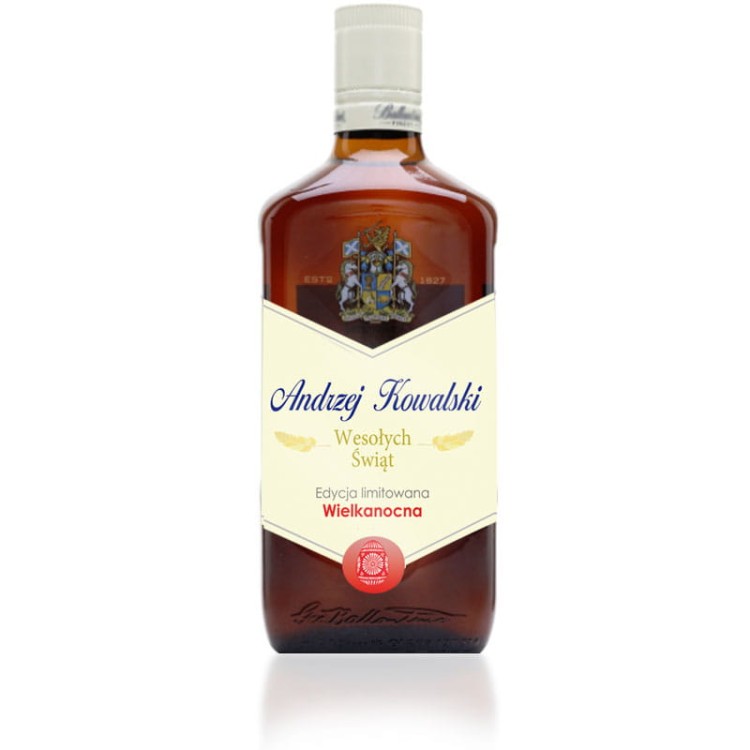 Prezent na zajączka - etykieta z personalizacją wielkanocna na Ballantise