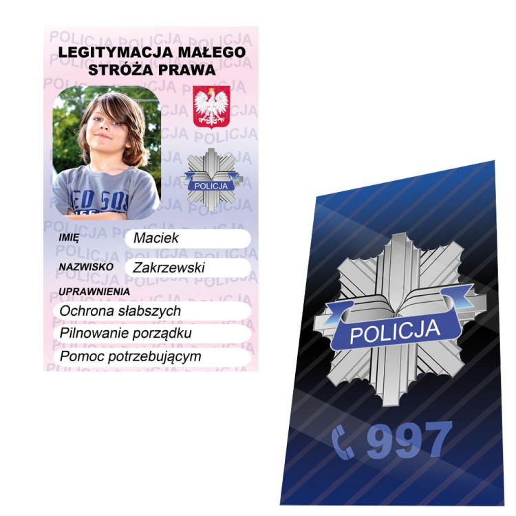 Prezent dla dziecka - legitymacja policjanta