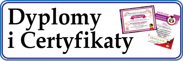 Certyfikaty i Dyplomy personalizowane dla niej