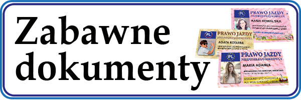Zabwne dokumenty Etykiety personalizowane dla niej