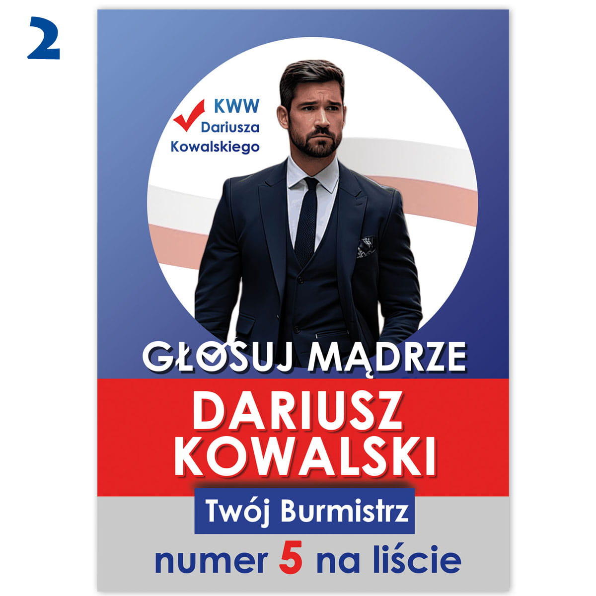 Projekty plakatów, banerów, grafik internetowych - kampania wyborcza