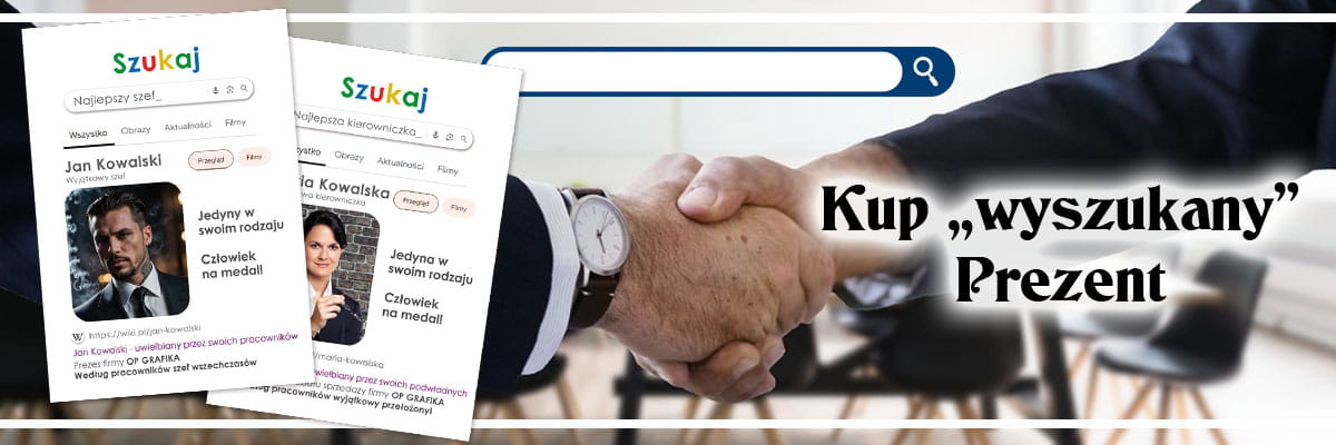 Prezent personalizowany dla szefowstwa, kierownictwa z okazji świąt, jubilatka, podziękowanie