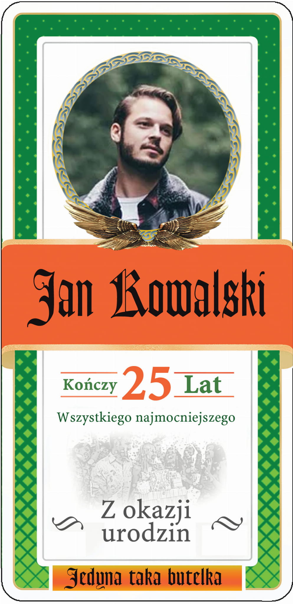 Personalizowana etykieta na urodziny Jegermaister