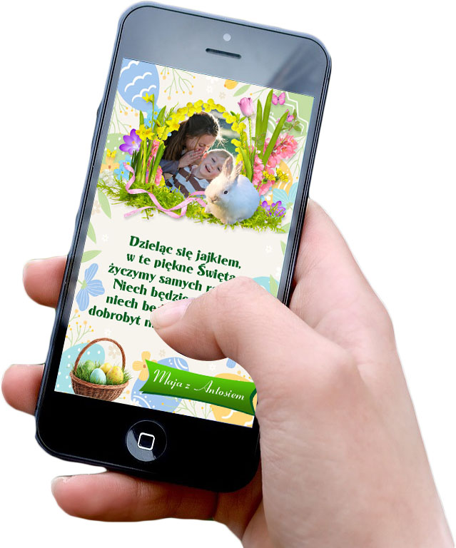 Cyfrowa kartka z życzeniami na Święta Wielkiej Nocy