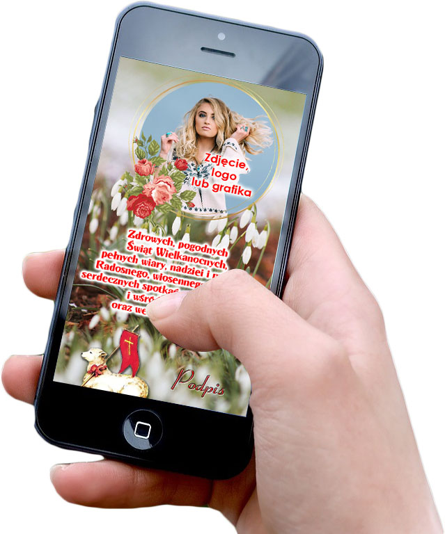 Mobilna kartka z życzeniami Świątecznymi Wielkiej Nocy